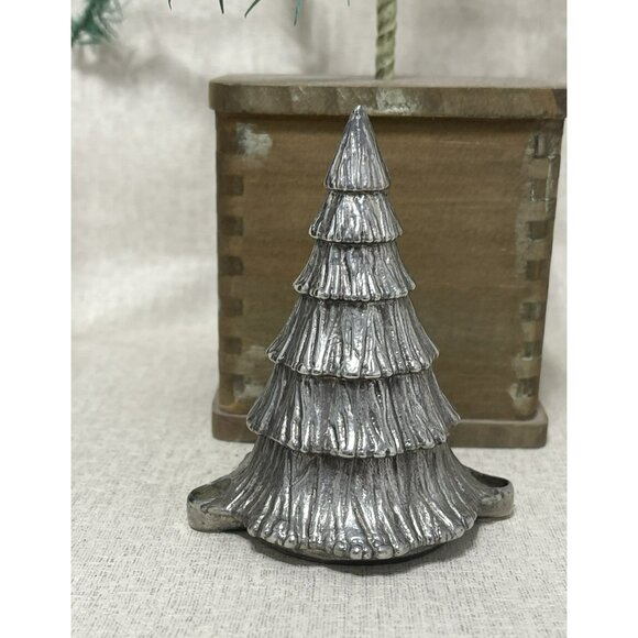 Vintage W.M. Rogers Silver Plate Christmas Tree Lights Candle Holder Italy - Picture 3 of 8